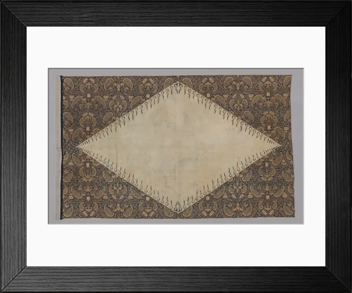 Framed Print : Ceremonial Hip Wrapper (Dodot), Java, Late 19th century. Creator: Unknown Framed Print : Ceremonial Hip Wrapper (Dodot), Java, Late 19th century. Creator: Unknown