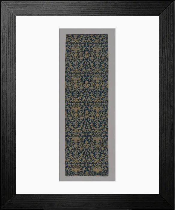 Framed Print : Panel (Furnishing Fabric), China, late Ming (1368-1644) or early Qing dynasty (1644-1912) Framed Print : Panel (Furnishing Fabric), China, late Ming (1368-1644) or early Qing dynasty (1644-1912)