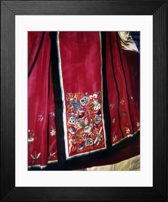 Framed Print : Womans Qun (Skirt), China, 1880 / 90, Qing dynasty (1644-1911). Creator: Unknown Framed Print : Womans Qun (Skirt), China, 1880 / 90, Qing dynasty (1644-1911). Creator: Unknown
