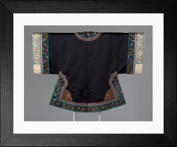 Framed Print : Womans Surcoat, China, Qing dynasty (1644-1911), 1860 / 90. Creator: Unknown Framed Print : Womans Surcoat, China, Qing dynasty (1644-1911), 1860 / 90. Creator: Unknown
