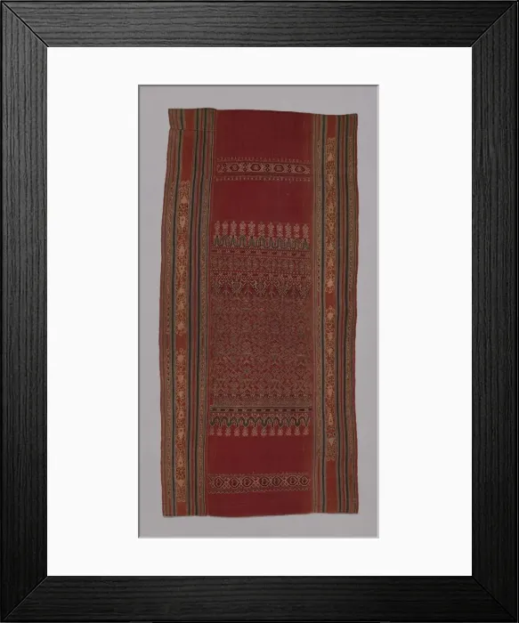 Framed Print : Ceremonial Cloth (Pua sungkit), Indonesia, 19th century. Creator: Unknown Framed Print : Ceremonial Cloth (Pua sungkit), Indonesia, 19th century. Creator: Unknown