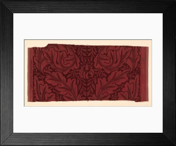Framed Print : Acanthus (Formerly a Furnishing Textile) from the John J. Glessner House, Chicago, 1876 Framed Print : Acanthus (Formerly a Furnishing Textile) from the John J. Glessner House, Chicago, 1876