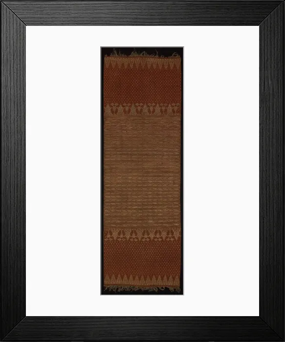 Framed Print : Ceremonial Shoulder Cloth, Bali, 19th century (?). Creator: Unknown Framed Print : Ceremonial Shoulder Cloth, Bali, 19th century (?). Creator: Unknown