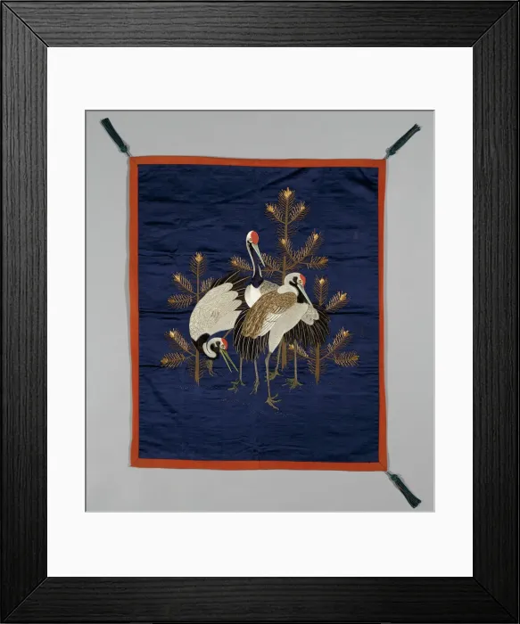 Framed Print : Fukusa (Gift Cover), Japan, Meiji period (1868-1912), late 19th century. Creator: Unknown Framed Print : Fukusa (Gift Cover), Japan, Meiji period (1868-1912), late 19th century. Creator: Unknown
