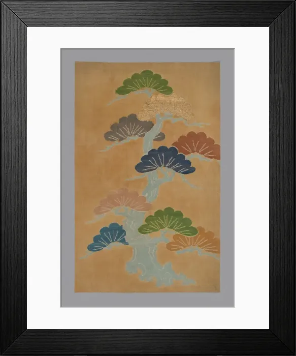 Framed Print : Fragment (From a Noh Costume), Japan, Edo period (1615-1868), 17th century. Creator: Unknown Framed Print : Fragment (From a Noh Costume), Japan, Edo period (1615-1868), 17th century. Creator: Unknown