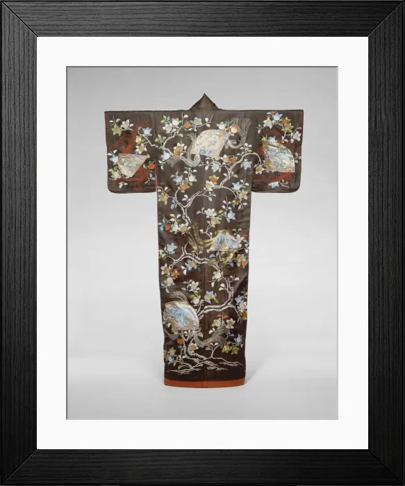Framed Print : Furisode, Japan, late Edo period (1789-1868) / Meiji period (1868-1912), 19th century Framed Print : Furisode, Japan, late Edo period (1789-1868) / Meiji period (1868-1912), 19th century