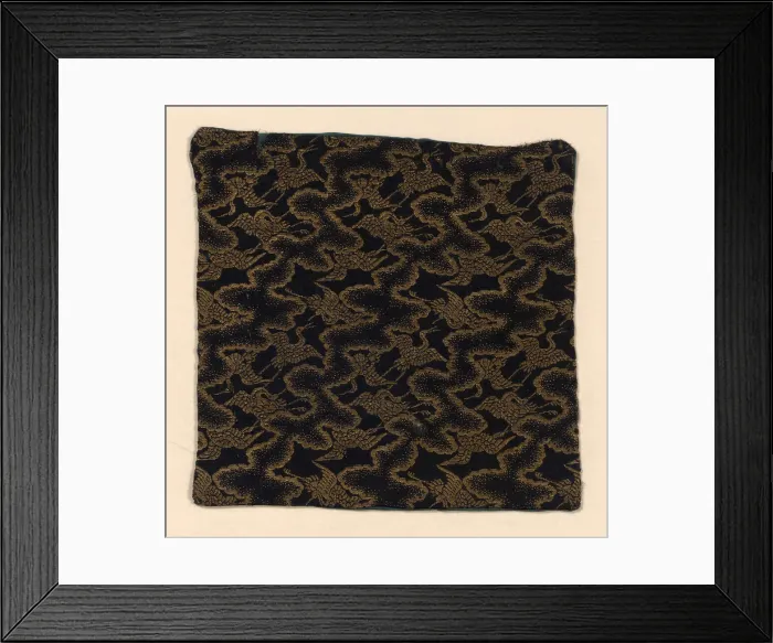 Framed Print : Fragment (from temple mat), Japan, Edo period (1615-1868), 1700 / 1825. Creator: Unknown Framed Print : Fragment (from temple mat), Japan, Edo period (1615-1868), 1700 / 1825. Creator: Unknown