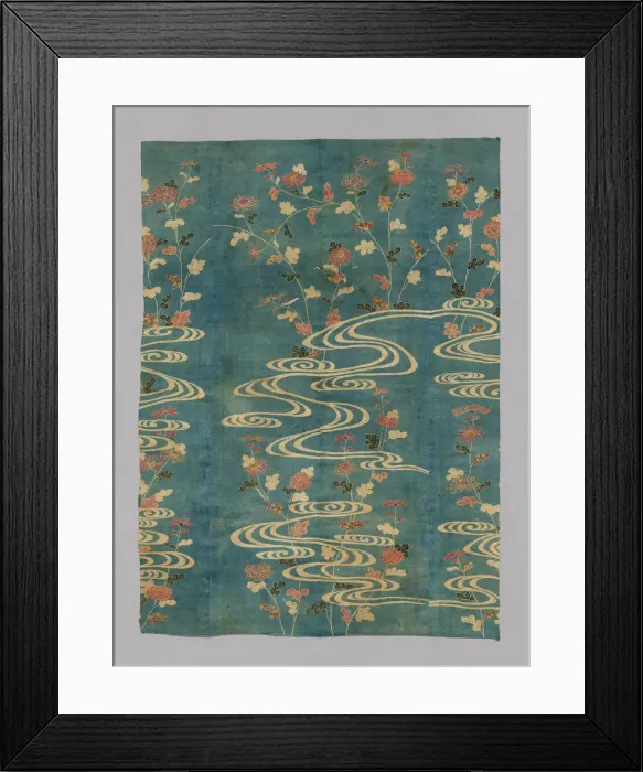 Framed Print : Kosode (Robe), Japan, Edo period (1615-1868), 1701 / 25. Creator: Unknown Framed Print : Kosode (Robe), Japan, Edo period (1615-1868), 1701 / 25. Creator: Unknown