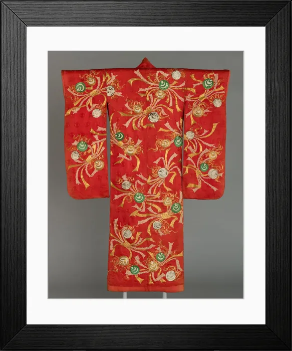 Framed Print : Uchikake, Japan, Edo period (1615-1868), 1775 / 1800. Creator: Unknown Framed Print : Uchikake, Japan, Edo period (1615-1868), 1775 / 1800. Creator: Unknown