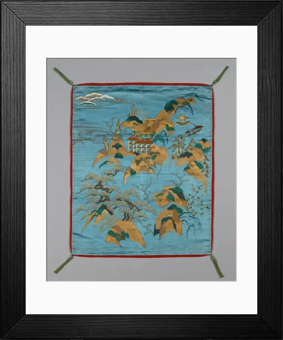 Framed Print : Fukusa (Gift Cover), Japan, Meiji period (1868-1912), late 19th century. Creator: Unknown Framed Print : Fukusa (Gift Cover), Japan, Meiji period (1868-1912), late 19th century. Creator: Unknown