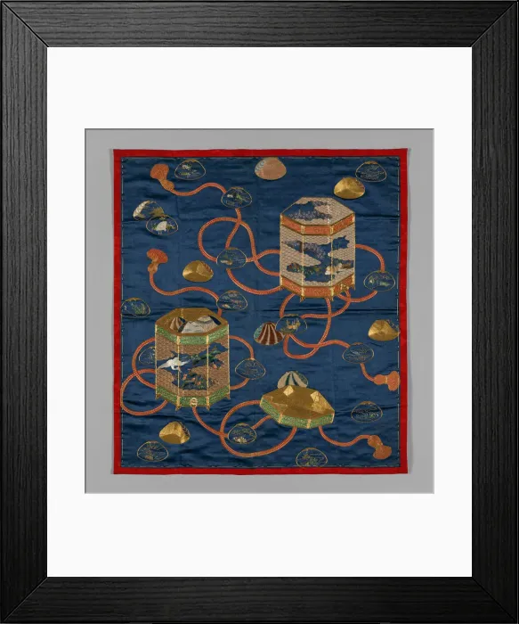 Framed Print : Fukusa (Gift Cover), Japan, Edo period (1615-1868), 1775 / 1825. Creator: Unknown Framed Print : Fukusa (Gift Cover), Japan, Edo period (1615-1868), 1775 / 1825. Creator: Unknown