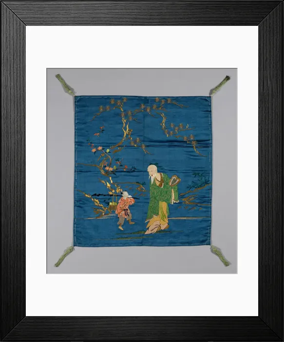 Framed Print : Fukusa (Gift Cover), Japan, Meiji period (1868-1912), late 19th century. Creator: Unknown Framed Print : Fukusa (Gift Cover), Japan, Meiji period (1868-1912), late 19th century. Creator: Unknown