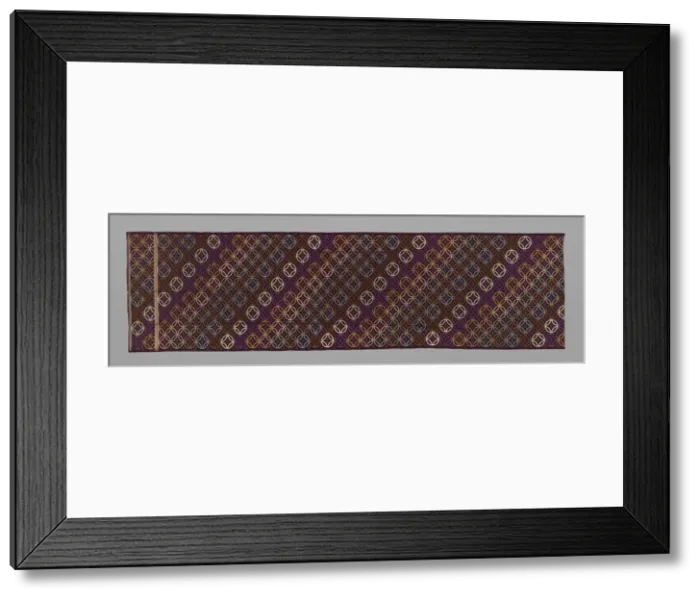 Framed Print : Fragment (From Obi), Japan, Meiji period (1868-1912), 1875 / 1900. Creator: Unknown Framed Print : Fragment (From Obi), Japan, Meiji period (1868-1912), 1875 / 1900. Creator: Unknown