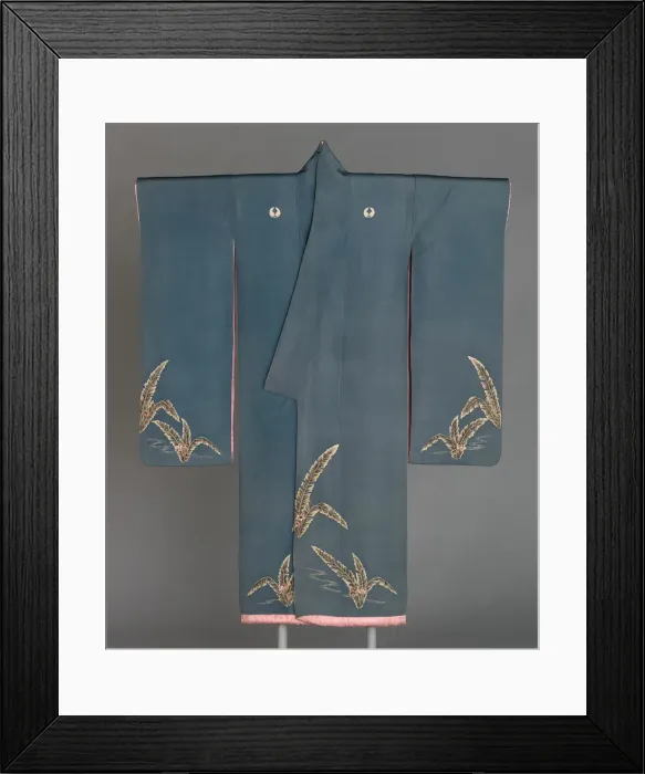 Framed Print : Furisode, Japan, Meiji period (1868-1912), c. 1890. Creator: Unknown Framed Print : Furisode, Japan, Meiji period (1868-1912), c. 1890. Creator: Unknown