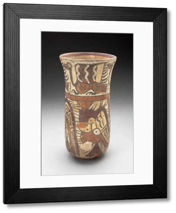 Framed Print : Beaker Depicting Abstract Birds, Serpents, and other Figures, 180 B. C. / A. D. 500 Framed Print : Beaker Depicting Abstract Birds, Serpents, and other Figures, 180 B. C. / A. D. 500