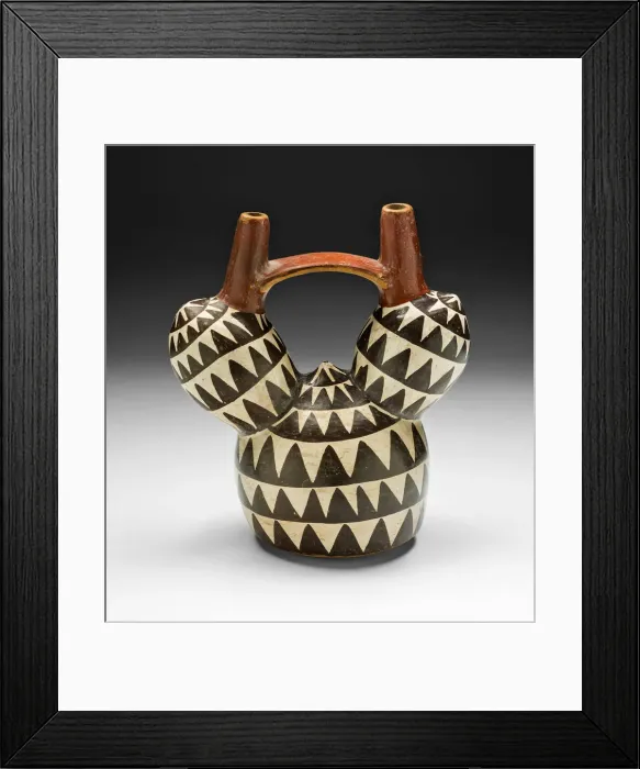 Framed Print : Vessel in the Form of an Achira Root, 180 B. C.  /  A. D. 500. Creator: Unknown