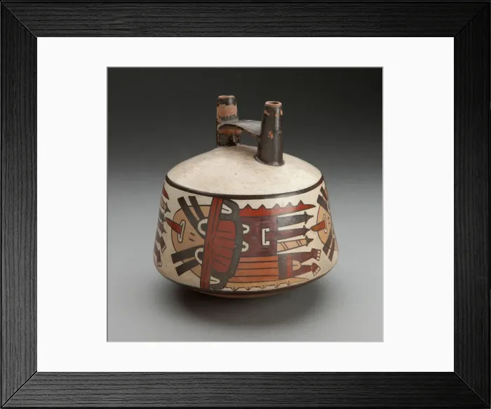 Framed Print : Double Spout Vessel Depicting Costumed Ritual Performers, 180 B. C. / A. D. 500 Framed Print : Double Spout Vessel Depicting Costumed Ritual Performers, 180 B. C. / A. D. 500
