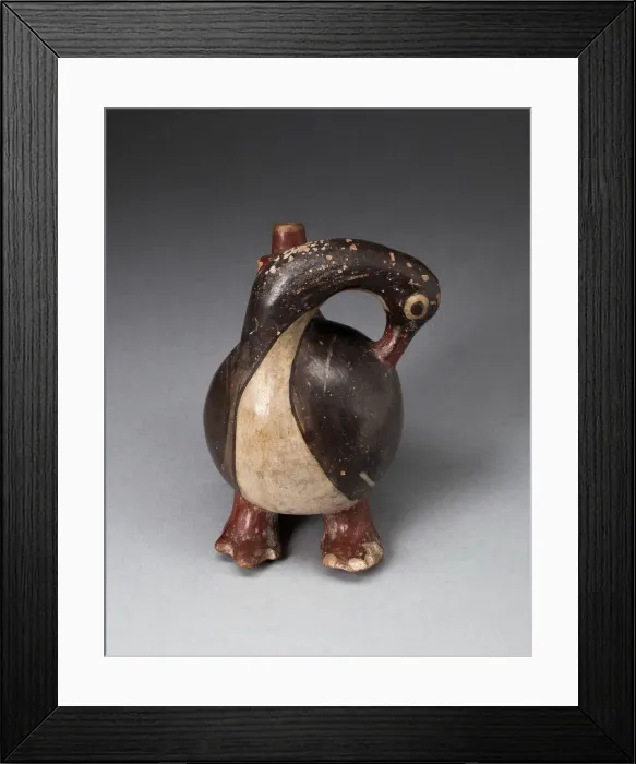 Framed Print : Vessel in the Form of a Long-Kecked Bird, Possibly a Goose, 180 B. C. / A. D. 500 Framed Print : Vessel in the Form of a Long-Kecked Bird, Possibly a Goose, 180 B. C. / A. D. 500