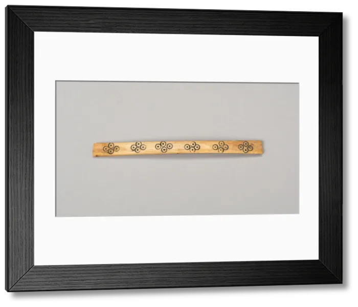 Framed Print : Balance-Beam Scale with Incised Circles in Diamond Pattern, A. D. 500 / 800 Framed Print : Balance-Beam Scale with Incised Circles in Diamond Pattern, A. D. 500 / 800