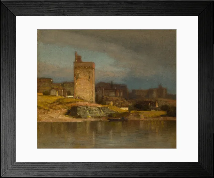 Framed Print : Old Tower at Avignon, c. 1875. Creator: Samuel Colman Framed Print : Old Tower at Avignon, c. 1875. Creator: Samuel Colman