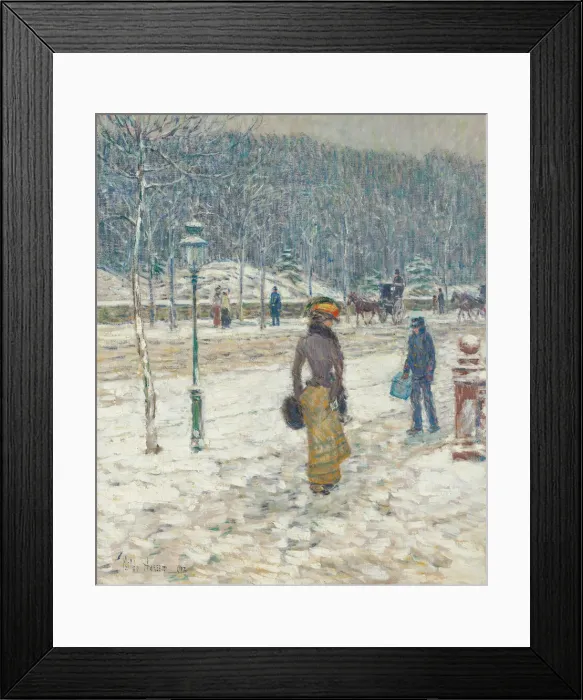 Framed Print : New York Street, 1902. Creator: Frederick Childe Hassam