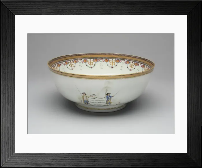 Framed Print : Punch Bowl, 1790. Creator: Unknown Framed Print : Punch Bowl, 1790. Creator: Unknown