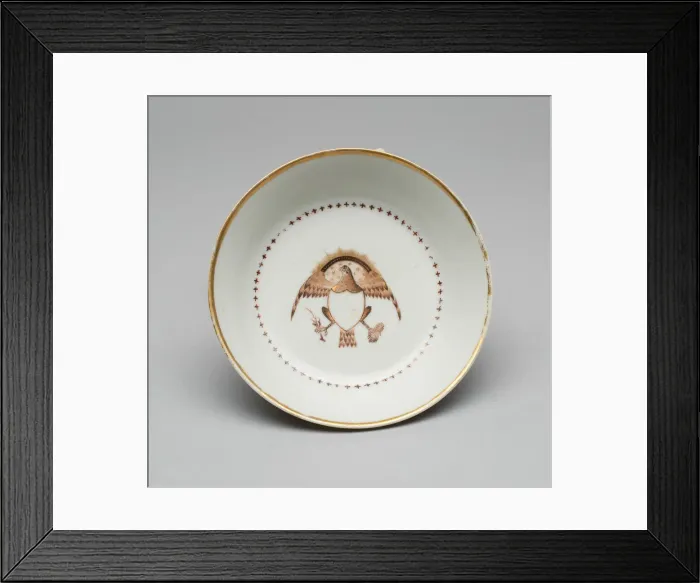 Framed Print : Saucer, 1775 / 1800. Creator: Unknown Framed Print : Saucer, 1775 / 1800. Creator: Unknown