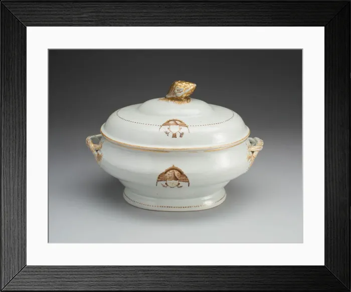 Framed Print : Soup Tureen with Cover, 1700 / 1800. Creator: Unknown Framed Print : Soup Tureen with Cover, 1700 / 1800. Creator: Unknown