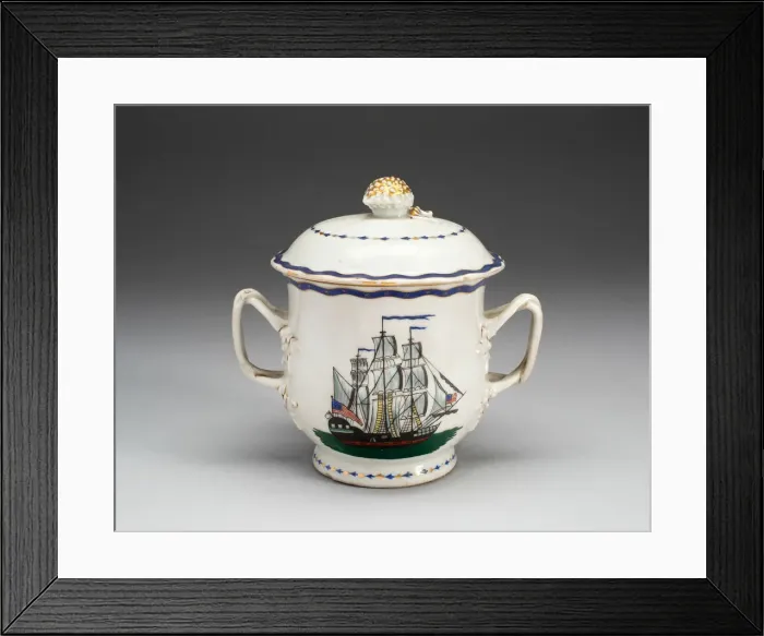 Framed Print : Sugar Bowl with Cover, 1790 / 1800. Creator: Unknown Framed Print : Sugar Bowl with Cover, 1790 / 1800. Creator: Unknown