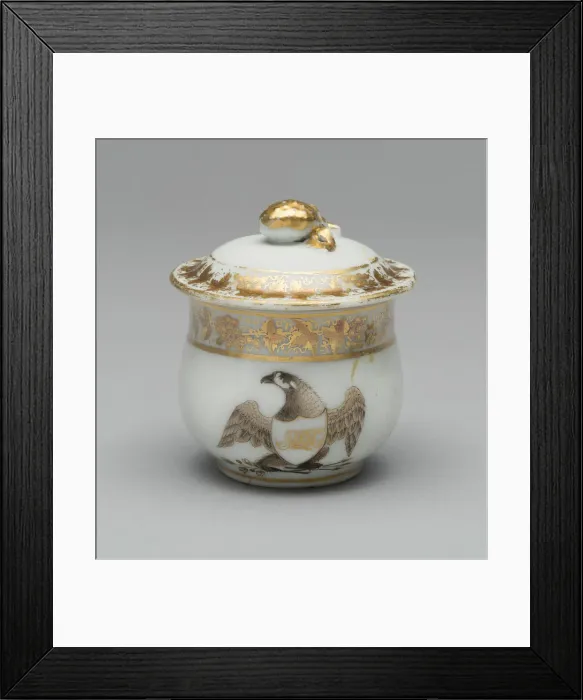 Framed Print : Custard Pot with Cover, 1790 / 95. Creator: Unknown Framed Print : Custard Pot with Cover, 1790 / 95. Creator: Unknown