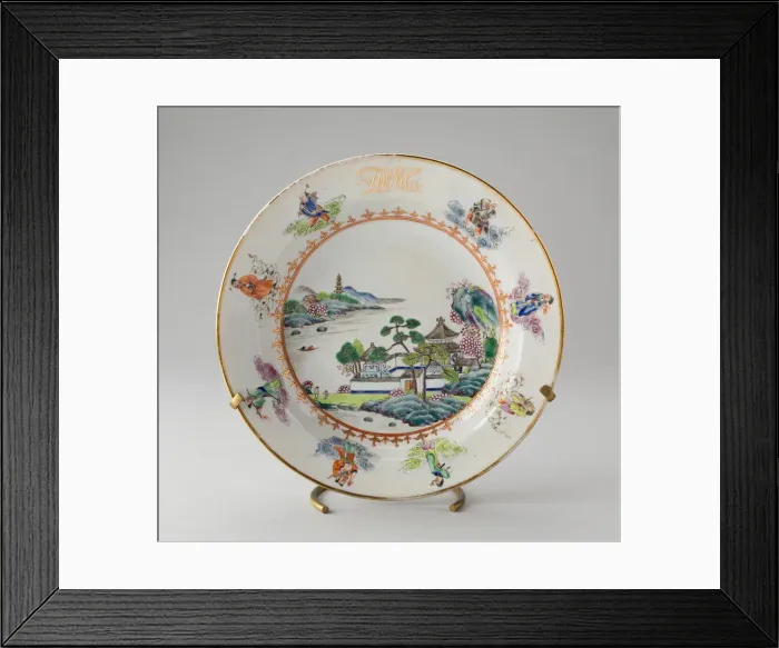 Framed Print : Dinner Plate, 1796 / 1810. Creator: Unknown Framed Print : Dinner Plate, 1796 / 1810. Creator: Unknown