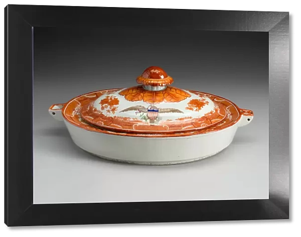 Hot Water Dish with Cover, 1800  /  1900. Creator: Unknown