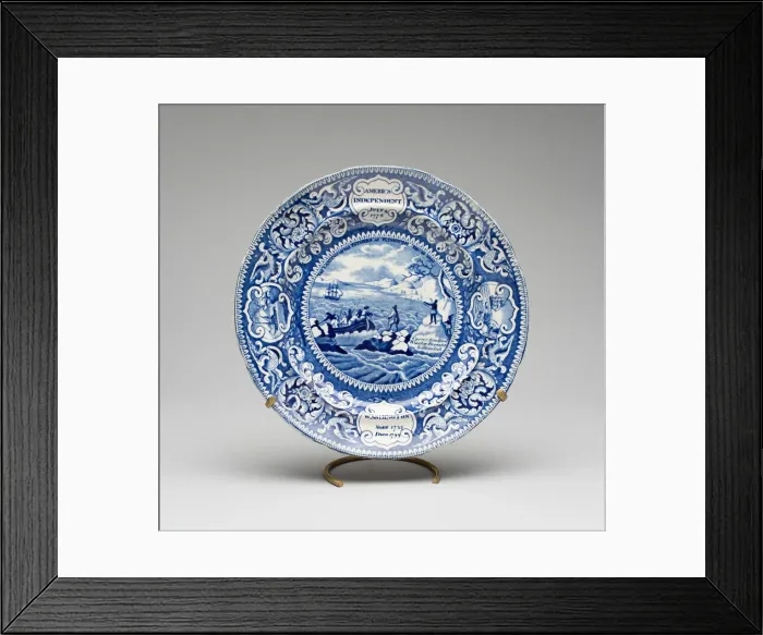 Framed Print : Plate, 1825 / 30. Creator: Enoch Wood & Sons Framed Print : Plate, 1825 / 30. Creator: Enoch Wood & Sons