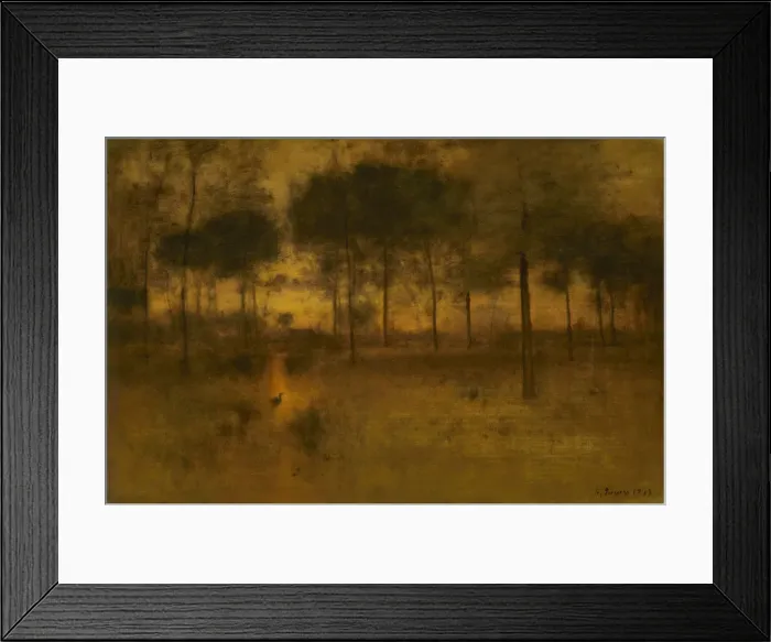 Framed Print : The Home of the Heron, 1893. Creator: George Inness Framed Print : The Home of the Heron, 1893. Creator: George Inness