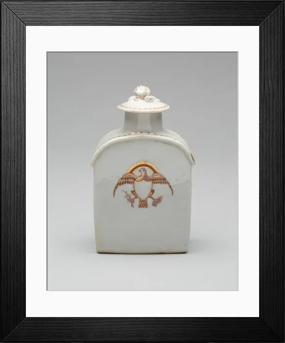 Framed Print : Tea Caddy with Cover, c. 1795. Creator: Unknown Framed Print : Tea Caddy with Cover, c. 1795. Creator: Unknown