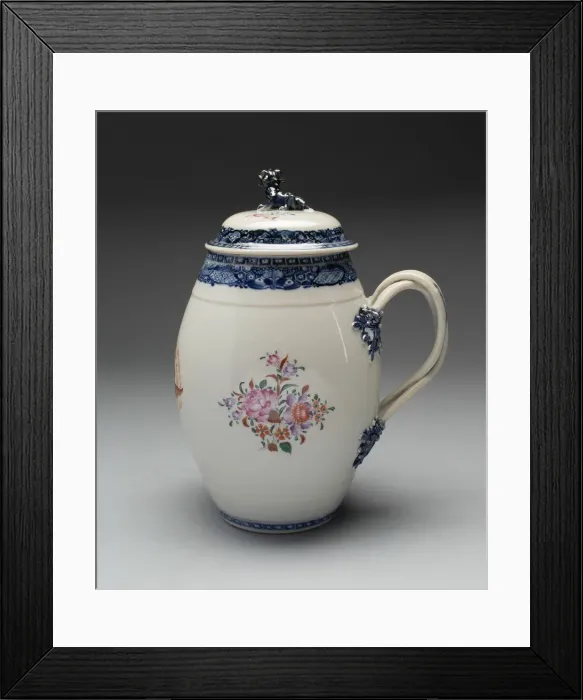 Framed Print : Cider Jug with Lid, c. 1800. Creator: Unknown Framed Print : Cider Jug with Lid, c. 1800. Creator: Unknown