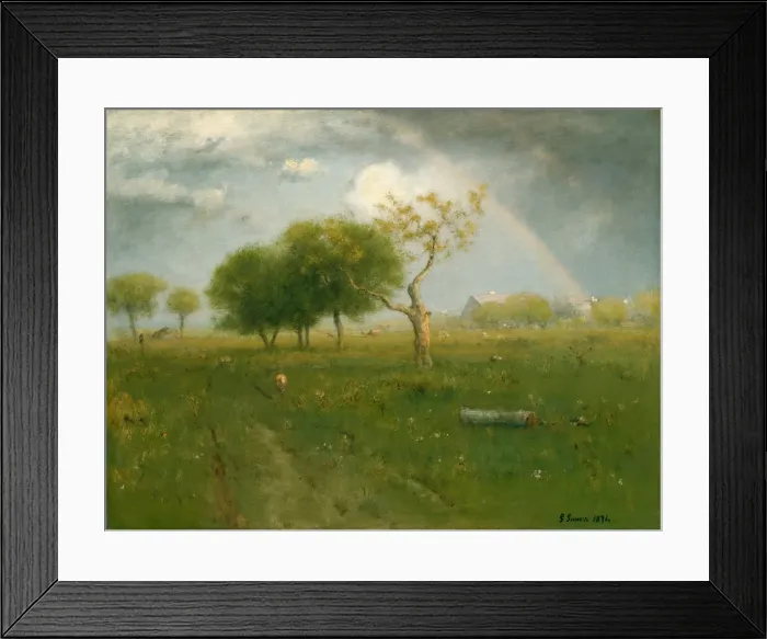 Framed Print : After a Summer Shower, 1894. Creator: George Inness Framed Print : After a Summer Shower, 1894. Creator: George Inness