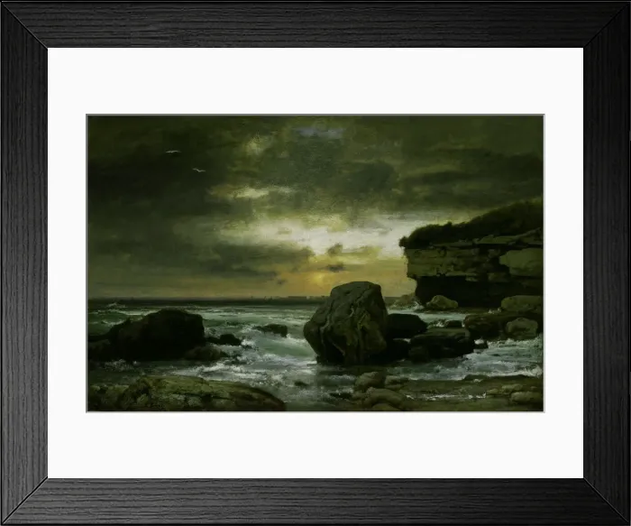 Framed Print : A Marine, c. 1874 / 75. Creator: George Inness Framed Print : A Marine, c. 1874 / 75. Creator: George Inness
