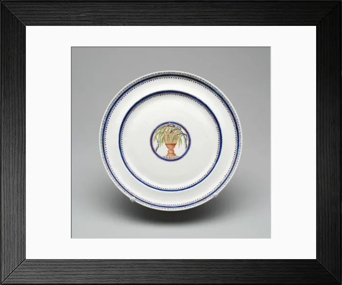 Framed Print : Commemorative Plate, 1793 / 1800. Creator: Unknown Framed Print : Commemorative Plate, 1793 / 1800. Creator: Unknown