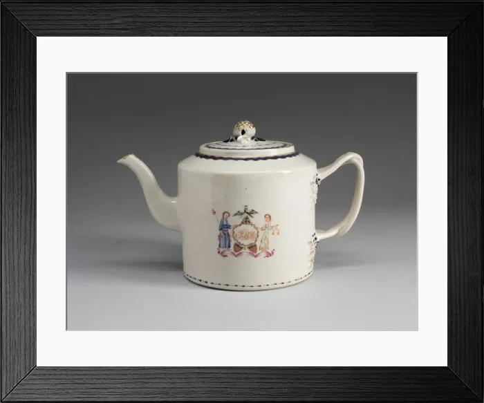 Framed Print : Teapot with Cover, 1790 / 1800. Creator: Unknown Framed Print : Teapot with Cover, 1790 / 1800. Creator: Unknown