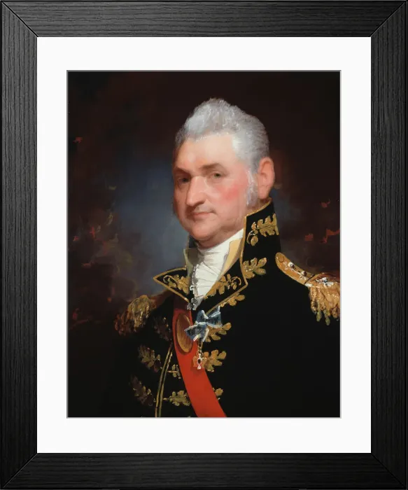 Framed Print : Major-General Henry Dearborn, 1812. Creator: Gilbert Stuart Framed Print : Major-General Henry Dearborn, 1812. Creator: Gilbert Stuart