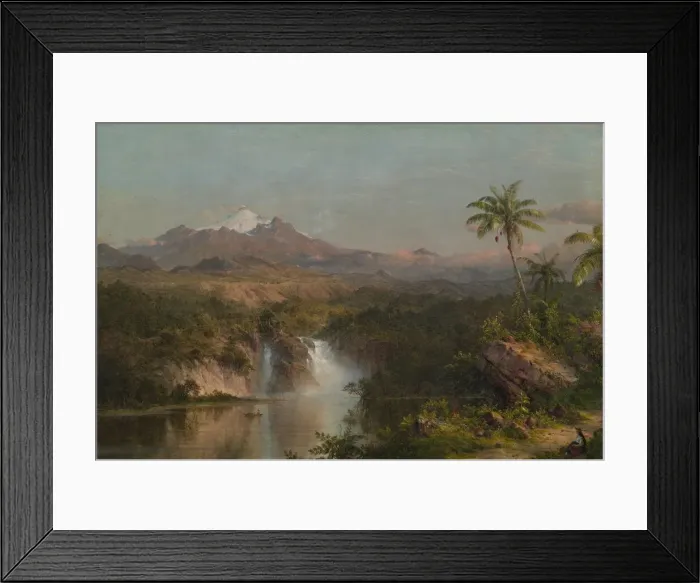 Framed Print : View of Cotopaxi, 1857. Creator: Frederic Edwin Church Framed Print : View of Cotopaxi, 1857. Creator: Frederic Edwin Church