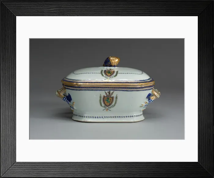 Framed Print : Tureen with Cover, c. 1787 / 90. Creator: Unknown Framed Print : Tureen with Cover, c. 1787 / 90. Creator: Unknown