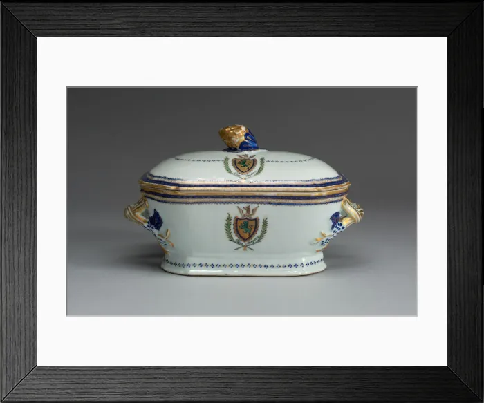 Framed Print : Tureen with Cover, c. 1787 / 90. Creator: Unknown Framed Print : Tureen with Cover, c. 1787 / 90. Creator: Unknown