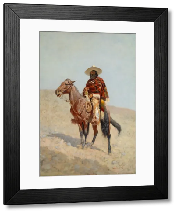 Framed Print : A Mexican Vaquero, 1890. Creator: Frederic Remington Framed Print : A Mexican Vaquero, 1890. Creator: Frederic Remington