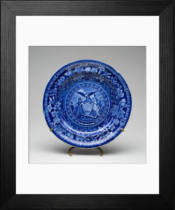 Framed Print : Plate, c. 1829. Creator: Unknown Framed Print : Plate, c. 1829. Creator: Unknown
