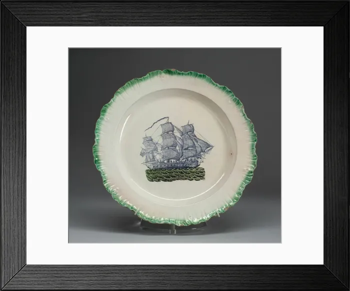 Framed Print : Plate, c. 1780 / 1810. Creator: Unknown Framed Print : Plate, c. 1780 / 1810. Creator: Unknown