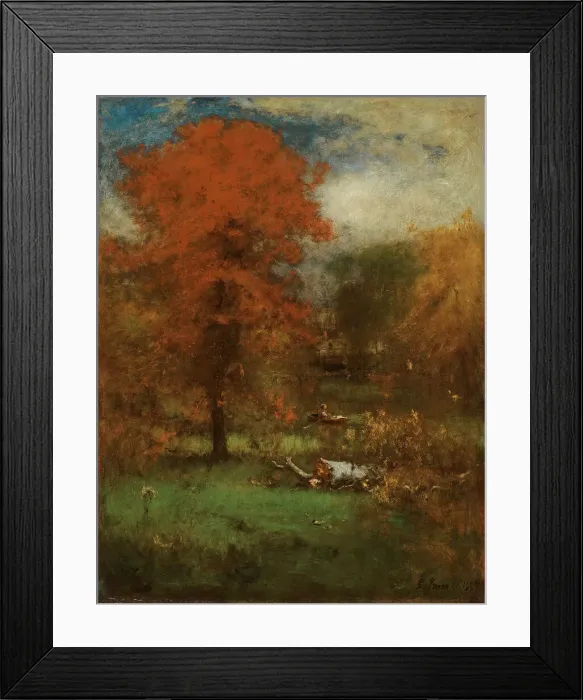 Framed Print : The Mill Pond, 1889. Creator: George Inness Framed Print : The Mill Pond, 1889. Creator: George Inness