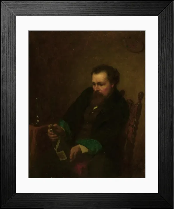 Framed Print : Self-Portrait, 1863. Creator: Eastman Johnson Framed Print : Self-Portrait, 1863. Creator: Eastman Johnson