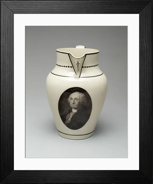 Framed Print : Jug, 1800 / 10. Creator: Herculaneum Pottery Framed Print : Jug, 1800 / 10. Creator: Herculaneum Pottery
